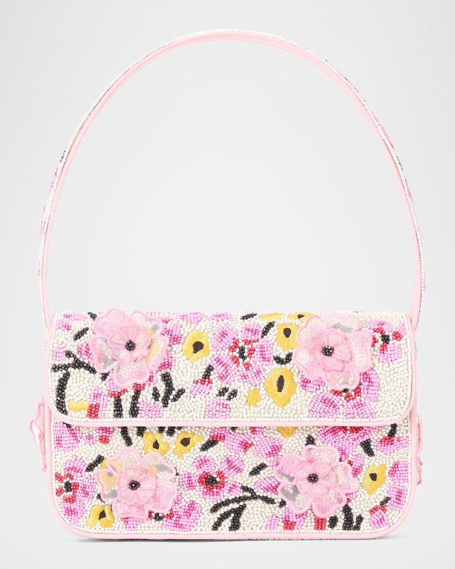 Tommy Beaded Flap Shoulder Bag